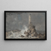 Le Phare Le Grand Phare - Louis Gabriel Moreau — framed artwork on a wall
