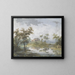 The rustic ford - Louis Gabriel Moreau — framed artwork on a wall