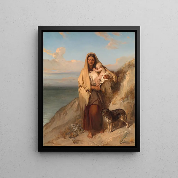 Abandoned Painting - Louis Gallait — framed artwork on a wall