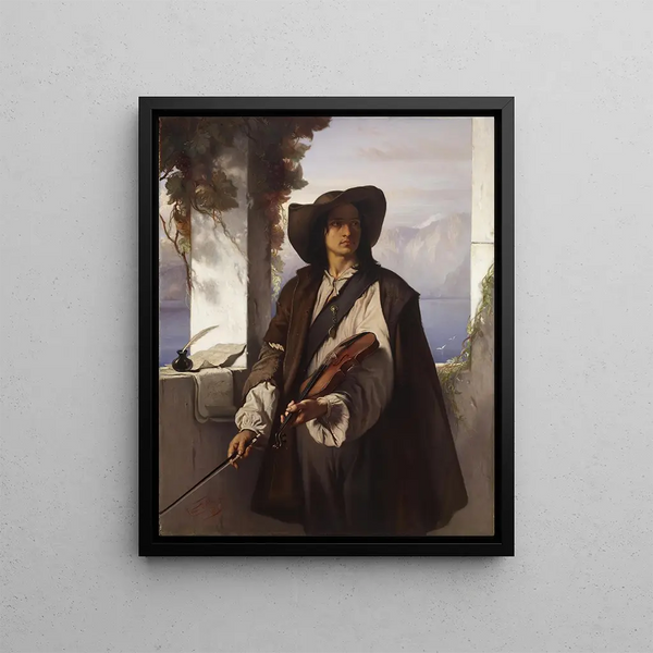Art and Freedom Painting - Louis Gallait — framed artwork on a wall