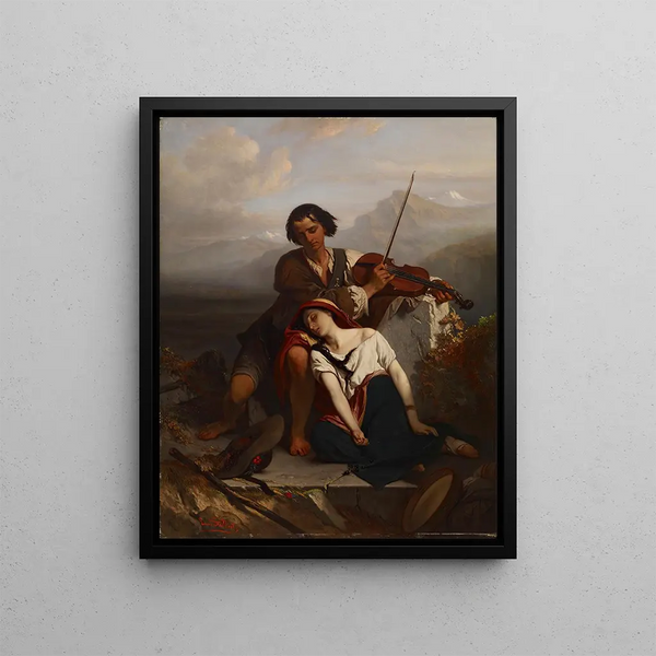 The Power of Music - Louis Gallait — framed artwork on a wall