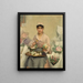 The Flower Seller - Louis Galliac — framed artwork on a wall