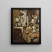 Interior Workshop Painting - Louis Gontier — framed artwork on a wall