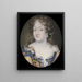 Ulrika Eleonora the former Queen of Sweden - Louis Goullon — framed artwork on a wall