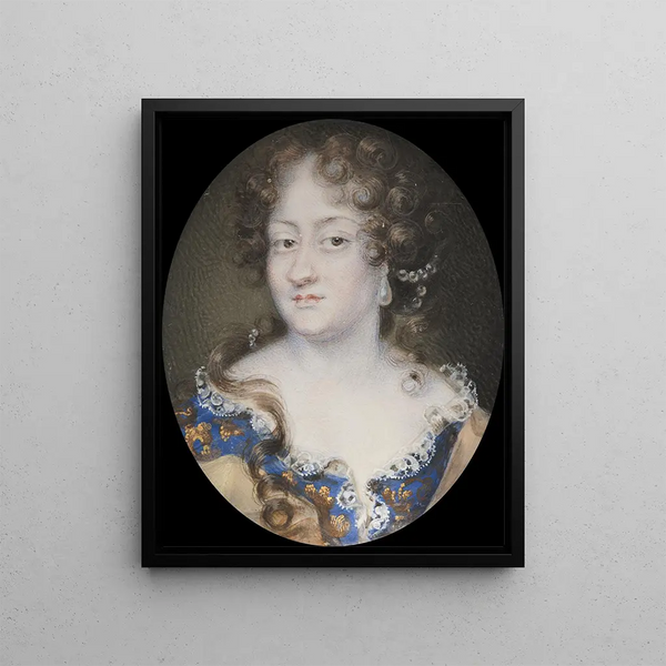 Ulrika Eleonora the former Queen of Sweden - Louis Goullon — framed artwork on a wall