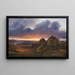 View of the evening over the Kattegat near Kullen - Louis Gurlitt — framed artwork on a wall