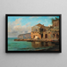 on the Sorrento coast - Louis Gurlitt — framed artwork on a wall
