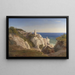 Les falaises de l'île de Møn - Louis Gurlitt — framed artwork on a wall