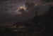 Vue de Kullen en Suède contrebandiers cachant leurs marchandises parmi les rochers au clair de lune - Louis Gurlitt — artwork view