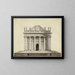 Classic Temple Painting - Louis Gustave Taraval — framed artwork on a wall
