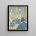 Café - Louis Hayet — framed artwork on a wall