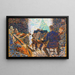 The Concert - Louis Hayet — framed artwork on a wall