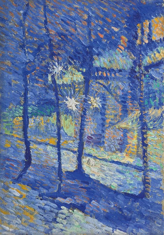 Night Landscape Painting - Louis Hayet — artwork view