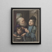 Elk zijn meug d'après Godfried Schalcken - Louis Henri de Fontenay — framed artwork on a wall