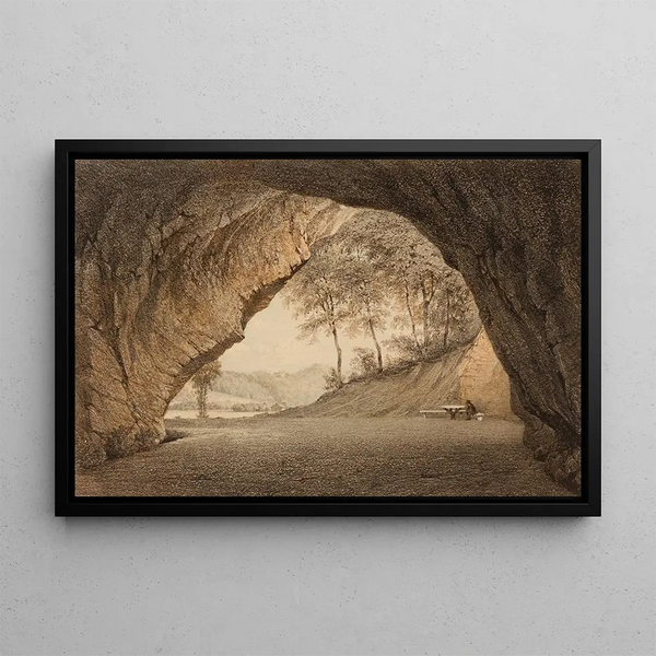Album de Tartu Vue de la grotte de Gutman - Louis Häflinger — framed artwork on a wall