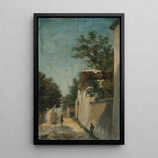 La rue Saint-Vincent Montmartre 18e arrondissement - Louis Hista — framed artwork on a wall