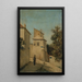 La rue du Mont-Cenis at the corner of rue Saint-Vincent Montmartre 18th arrondissement - Louis Hista — framed artwork on a wall