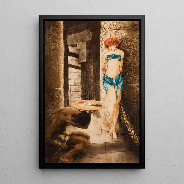 Salomé - Louis Icart — framed artwork on a wall