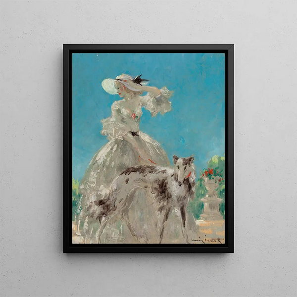 Versailles - Louis Icart — framed artwork on a wall