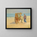 The fishing harvest - Louis Jacob Hartz — framed artwork on a wall