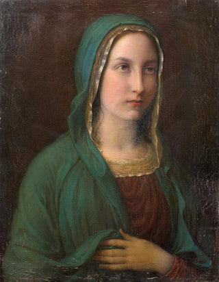 Louis Janmot - Virgin Mary holding her veil.webp