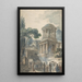 Antique scene with a funeral ceremony for an actor - Louis Jean Desprez — framed artwork on a wall