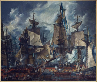 La Victoire d'Hogland - Louis Jean Desprez — artwork view