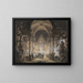 La tombe d'Agamemnon - Louis Jean Desprez — framed artwork on a wall
