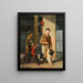 Deux Savoyards avec un singe et un chien - Louis Joseph Toussaint Rossignon — framed artwork on a wall