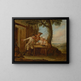 The Return - Louis Joseph Watteau — framed artwork on a wall