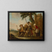 L'Adieu des soldats - Louis Joseph Watteau — framed artwork on a wall