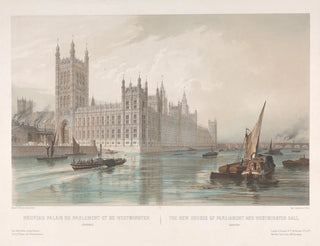 New Palace of Westminster Painting - Louis Jules Arnout — artwork view