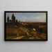Evening landscape painting - Louis Kolitz — framed artwork on a wall