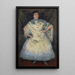 Portrait painting of Mademoiselle Perusina - Louis Kronberg — framed artwork on a wall