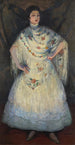 Portrait painting of Mademoiselle Perusina - Louis Kronberg — artwork view