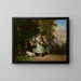 Afternoon in the Garden - Louis Lang — framed artwork on a wall