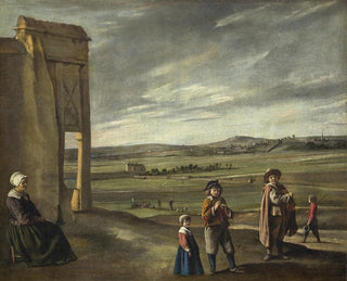Landscape with Peasants - Louis Le Nain — artwork view
