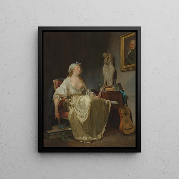 Before the Toilet - Louis Léopold Boilly — framed artwork on a wall