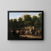 Distribution of wine and groceries at the Champs-Élysées on the occasion of the king's celebration - Louis Léopold Boilly — framed artwork on a wall