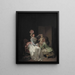 Garnishing the Cupid statuette - Louis Léopold Boilly — framed artwork on a wall