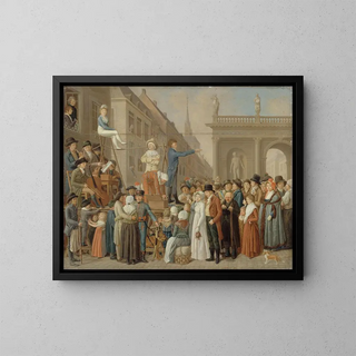 Les Strades - Louis Léopold Boilly — framed artwork on a wall