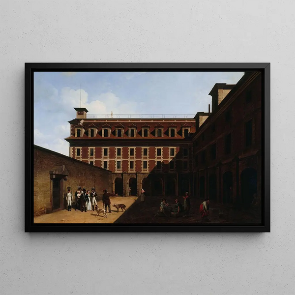 La Prison des Madelonnettes Rue des Fontaines - Louis Léopold Boilly — framed artwork on a wall