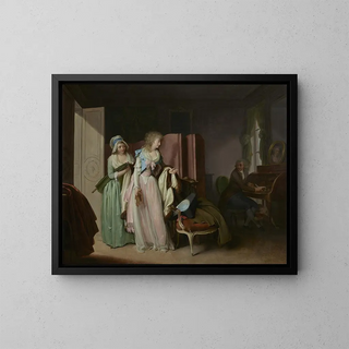 La visite rendue - Louis Léopold Boilly — framed artwork on a wall