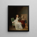 Dame en robe blanche assise à son bureau - Louis Léopold Boilly — framed artwork on a wall
