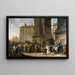 Les Conscrits de 1807 défilant devant la Porte Saint-Denis - Louis Léopold Boilly — framed artwork on a wall
