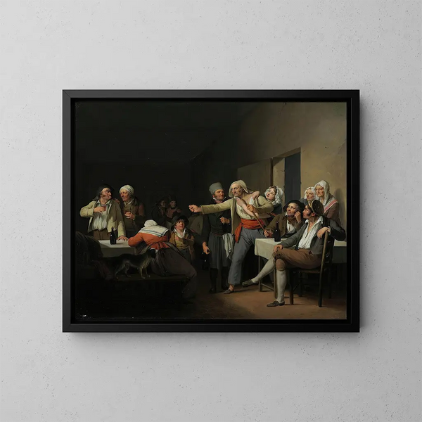 The men argue - Louis Léopold Boilly — framed artwork on a wall
