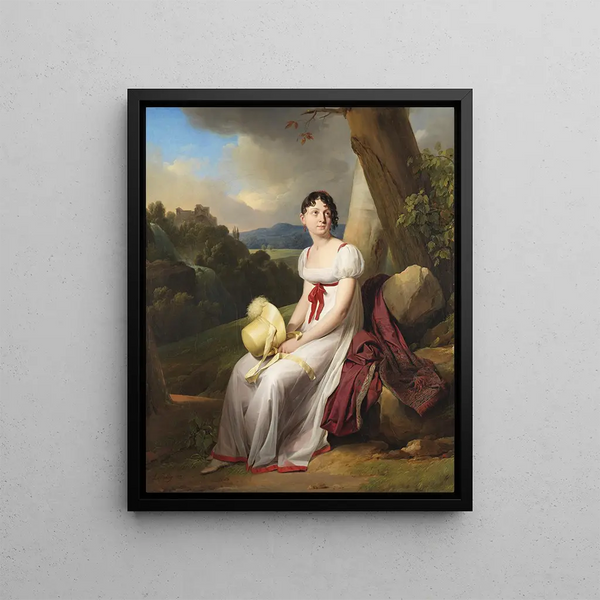 Madame Saint-Ange Chevrier - Louis Léopold Boilly — framed artwork on a wall