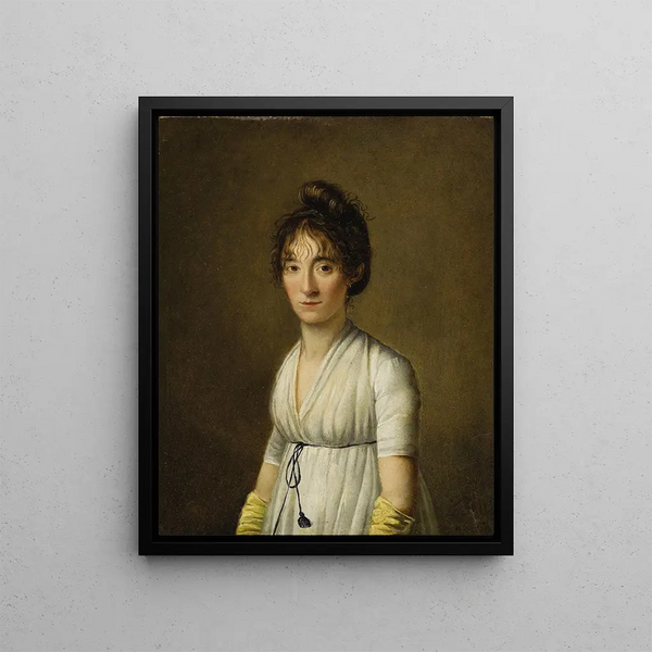 Portrait of a Woman - Louis Léopold Boilly — framed artwork on a wall