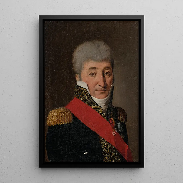 Portrait of Charles Pierre François Augereau - Louis Léopold Boilly — framed artwork on a wall