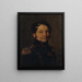 Portrait Painting known as Captain Jules Raulin - Louis Léopold Boilly — framed artwork on a wall